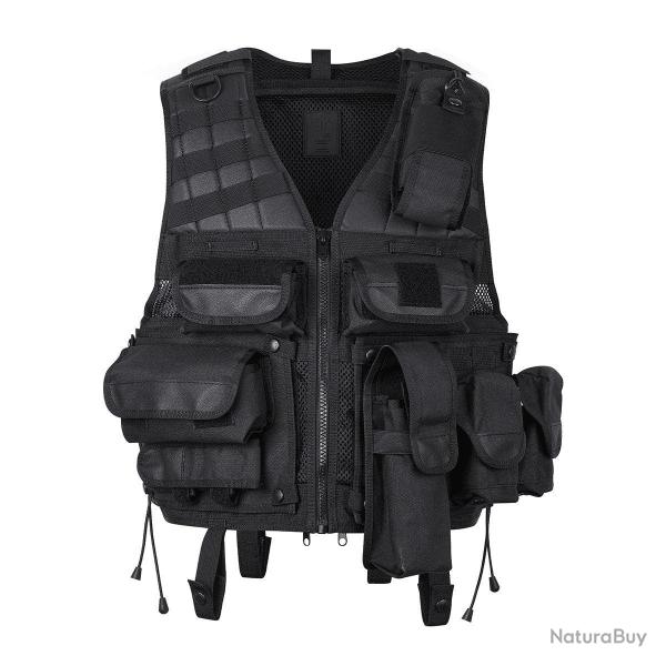 Gilet d'intervention modulable GK Pro Tactiknight universel taille unique Noir