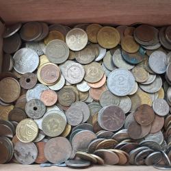 Lot de pi&egrave;ces de monnaie anciennes