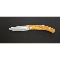 Couteau Pliant Joker Ranchera NO-154 - Manche en Bois d'Olivier - Lame Sandvik 14C28Ne