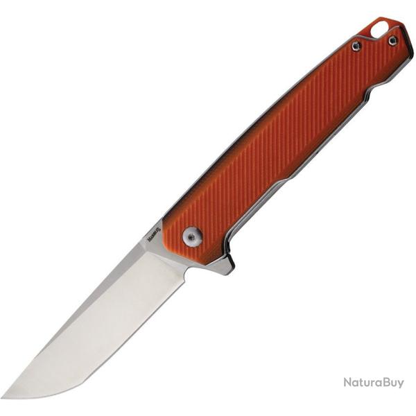 Couteau Pliant Marbles Linerlock A/O Orange G10 Lame Acier D2 Manche G10 MR638