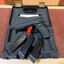 PISTOLET CZ 75 SP01 MATCH CALIBRE 9X19 - 3 CHARGEURS - MALLETTE - OCCASION