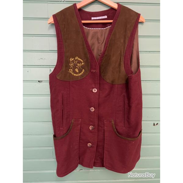 Gilet de chasse en Loden Laksen Femme