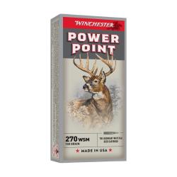 MUNITIONS WINCHESTER 270 WSM POWER-POINT 150GR