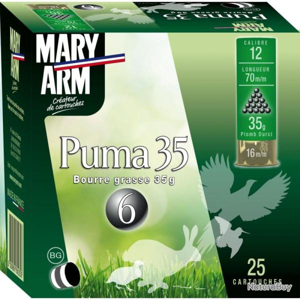 CARTOUCHES MARY ARM CAL12/70 PUMA 35 BG 9