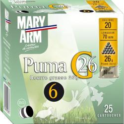 CARTOUCHES MARY ARM CAL 20/70 PUMA G26 BG 6