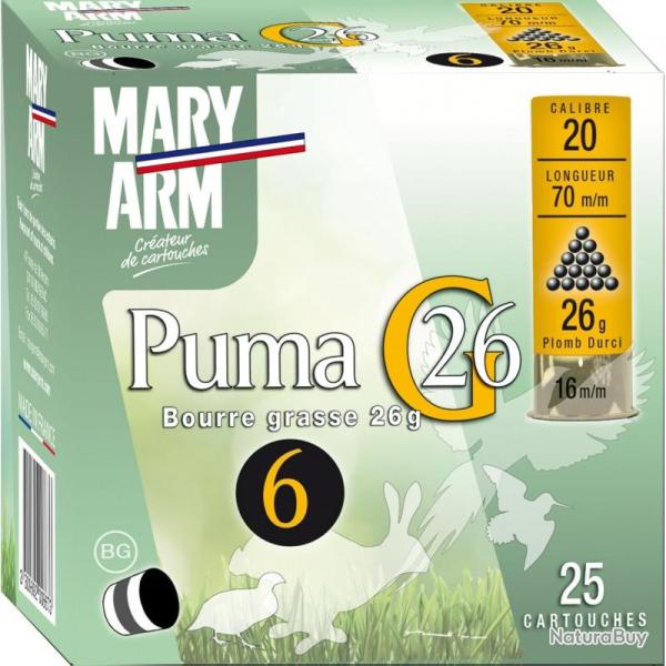 CARTOUCHES MARY ARM CAL 20/70 PUMA G26 BG 6