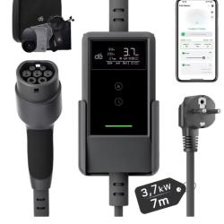 Chargeur V&eacute;hicule &Eacute;lectrique Type 2 3,7kW 16A Contr&ocirc;le Intelligent via Application - 5,5m
