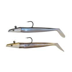 LEURRE SOUPLE ADAM'S LANCEEL 100MM - NATURAL MINNOW + WAGASAKI (2PCS)