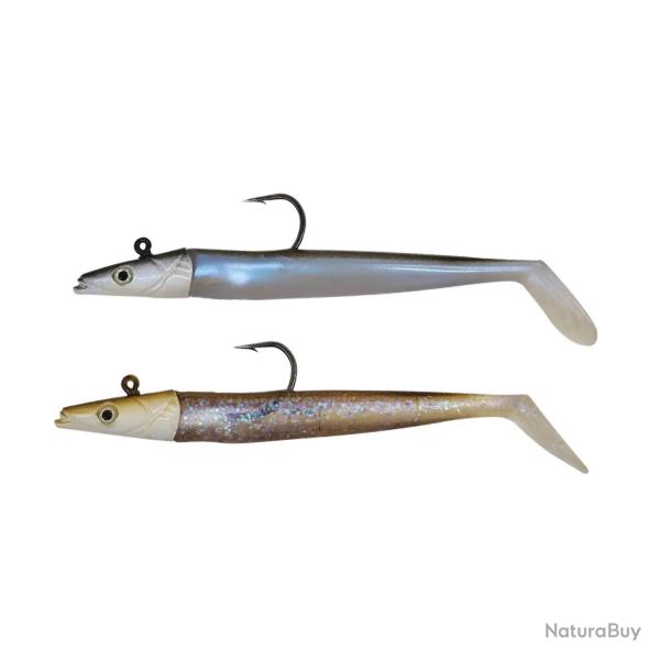 LEURRE SOUPLE ADAM'S LANCEEL 100MM - NATURAL MINNOW + WAGASAKI (2PCS)