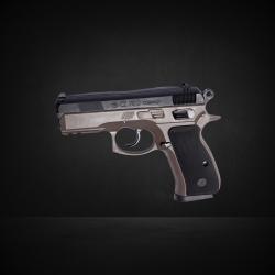 PISTOLET 6MM CZ 75D COMPACT RESSORT BICOLORE