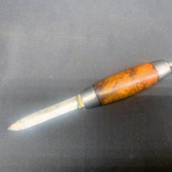 SUPERBE COUTEAU TONNEAU DE MORUTIER SUEDOIS 1874 J.ENGSTROM, A VOIR PUUKO