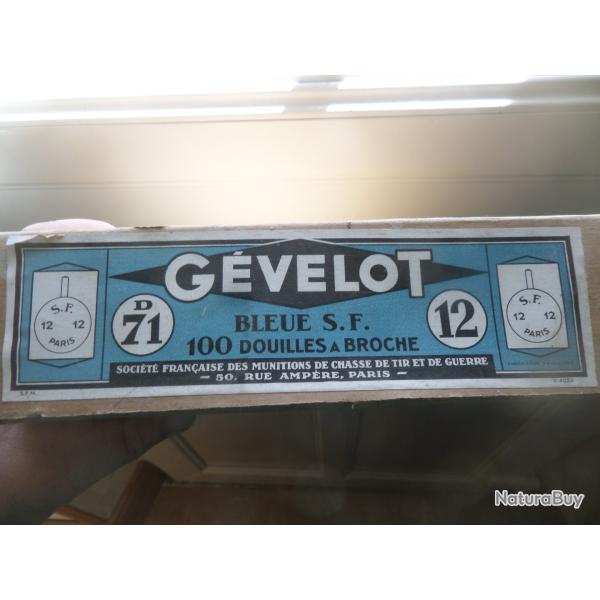 boite de douilles cartouches a broches calibre 12
