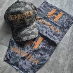 casquette + tour de cou harkila camo