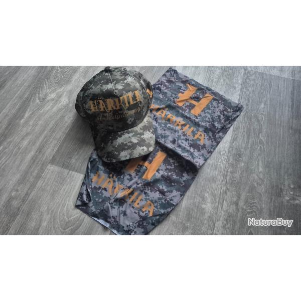 casquette + tour de cou harkila camo