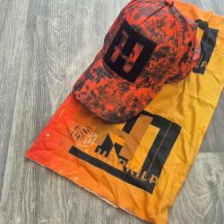 casquette + tour de cou harkila camoorange
