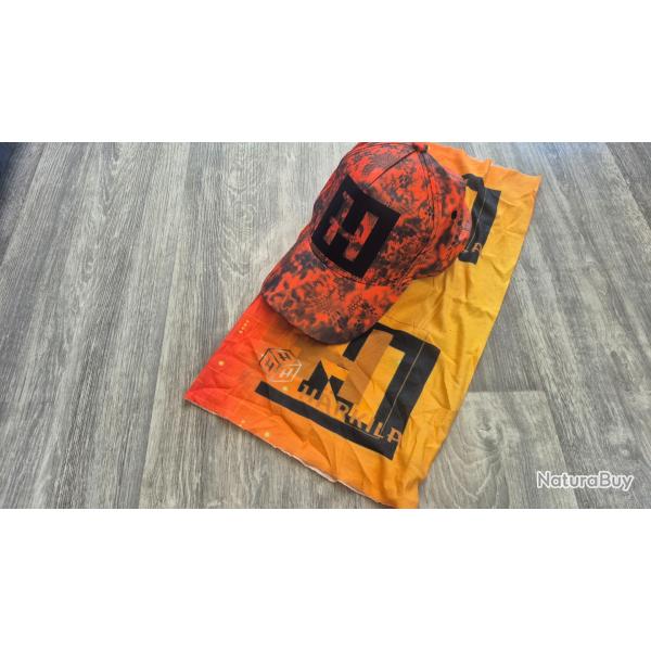 casquette + tour de cou harkila camoorange