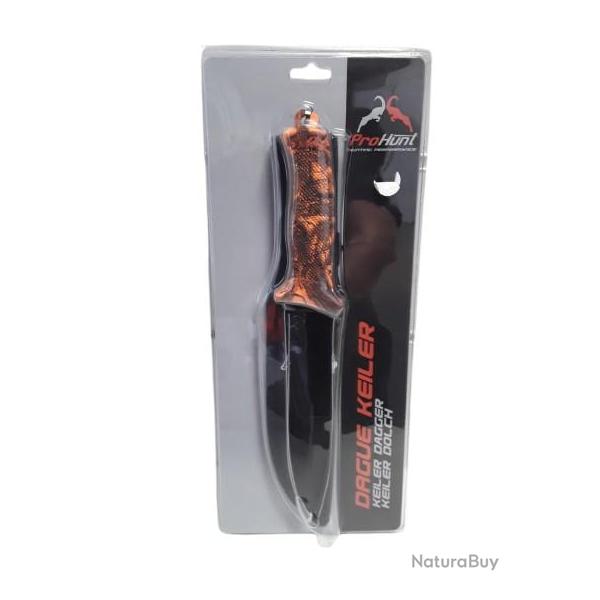 Dague KEILER PROHUNT camo orange 18cm