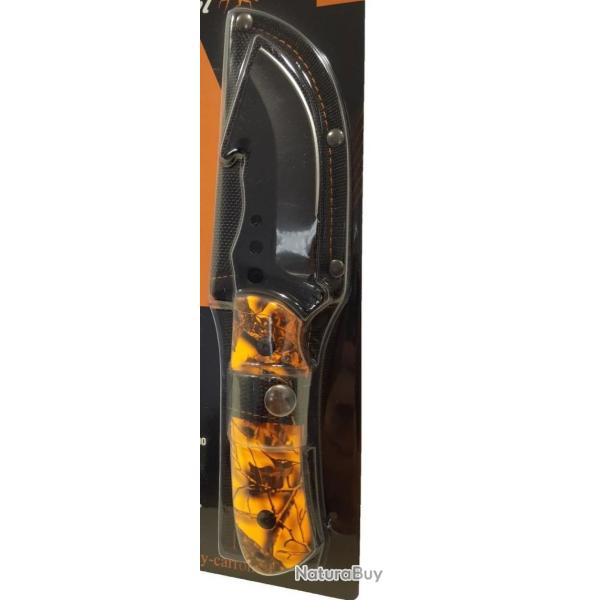 Couteau KENT PROHUNT orange camo 10.5cm