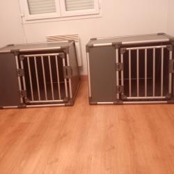 2 cages de transport chiens
