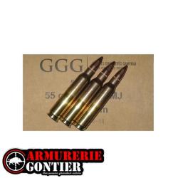 Munition GGG cal.223 Rem FMJ 55 gr boite de 50