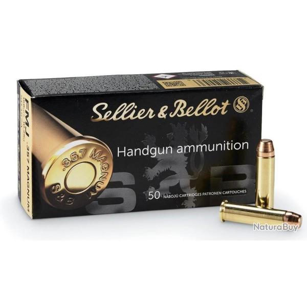 Munitions 357 Magnum Sellier & Bellot FMJ 158gr par 250