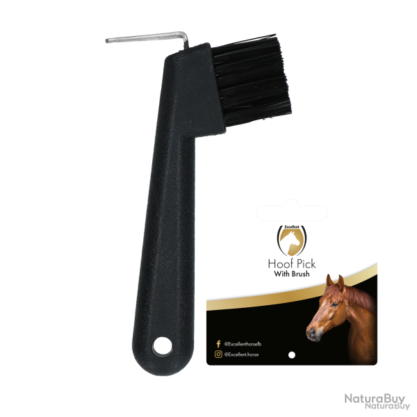 Excellent Horse Hoof Pick With Brush - Ref BORS0005M - EAN 8716759649583 - Livraison rapide