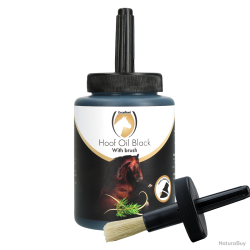 Excellent Horse Hoof Oil Black (with brush) - Ref EQWO0026H - EAN 8716759655614 - Livraison rapide