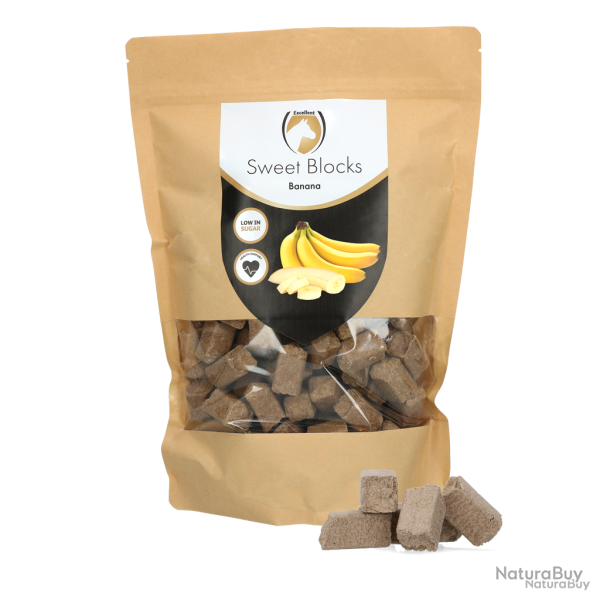 Excellent Horse Sweet Blocks Banana - Ref 52001-BANANA - EAN 8716759651265 - Livraison rapide
