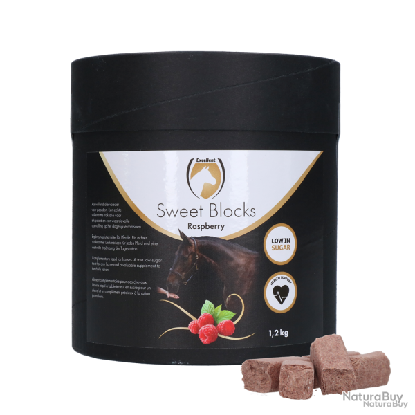 Excellent Horse Sweet Blocks Raspberry - Ref EQFS009AD - EAN 8716759657939 - Livraison rapide