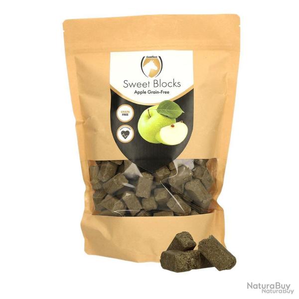 Excellent Horse Sweet Blocks Grain-Free Apple - Ref SWEE0012A - EAN 8716759653863 - Livraison rapide