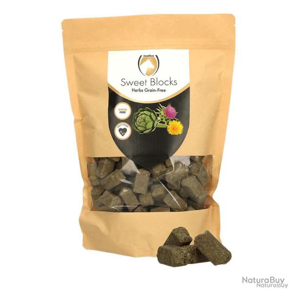 Excellent Horse Sweet Blocks Grain-Free Herbs - Ref SWEE0017A - EAN 8716759653870 - Livraison rapide