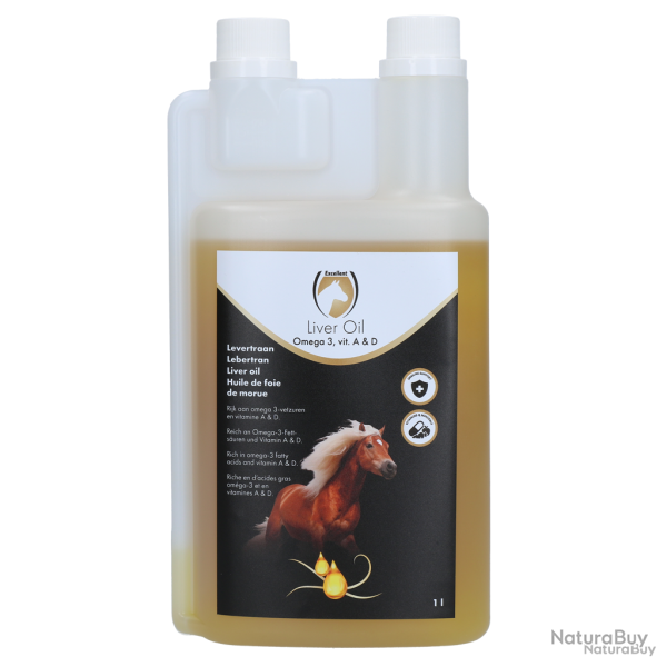 Excellent Horse Liver Oil - Ref LEVE001000 - EAN 8716759003750 - Livraison rapide