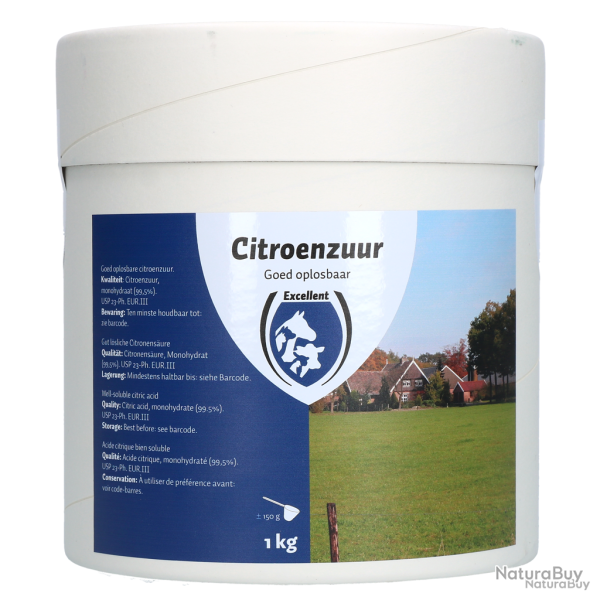 Excellent Citric Acid 99.5% - Ref CITR00001 - EAN 8716759000537 - Livraison rapide