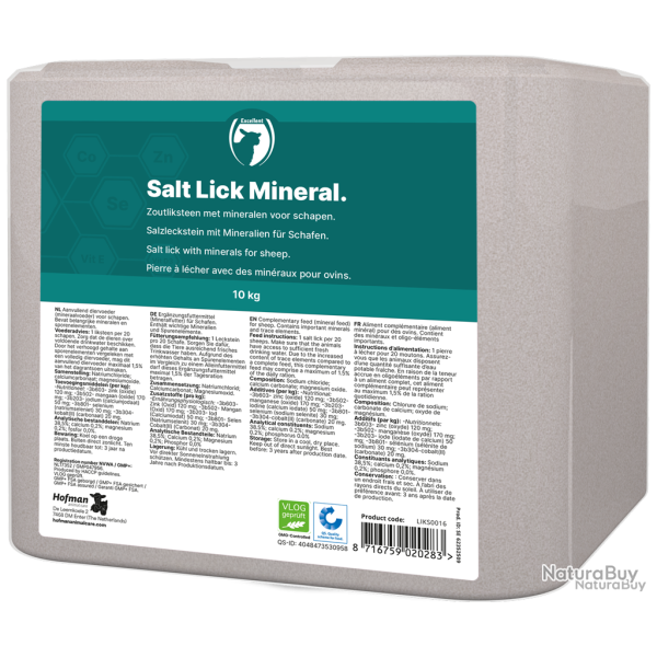 Excellent Salt Lick Mineral Sheep - Ref LIKS0016 - EAN 8716759020283 - Livraison rapide