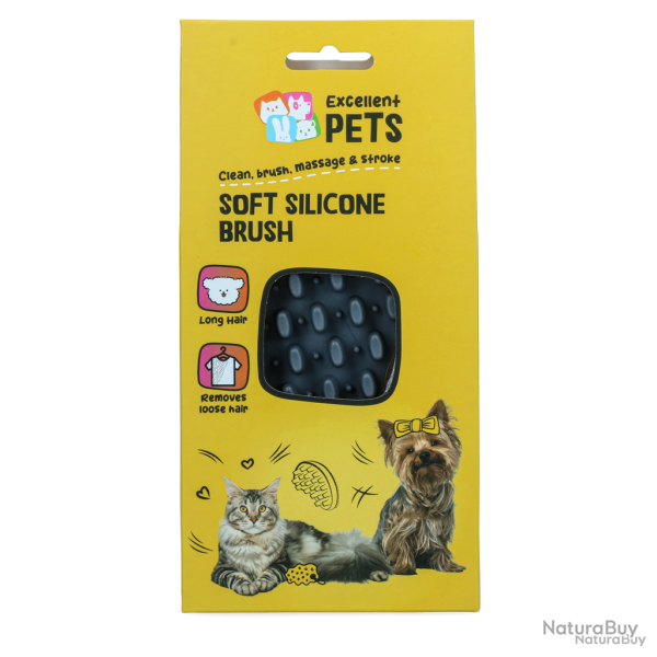 Excellent Pets Soft Silicone Brush - Ref BORS0007G - EAN 8716759657311 - Livraison rapide