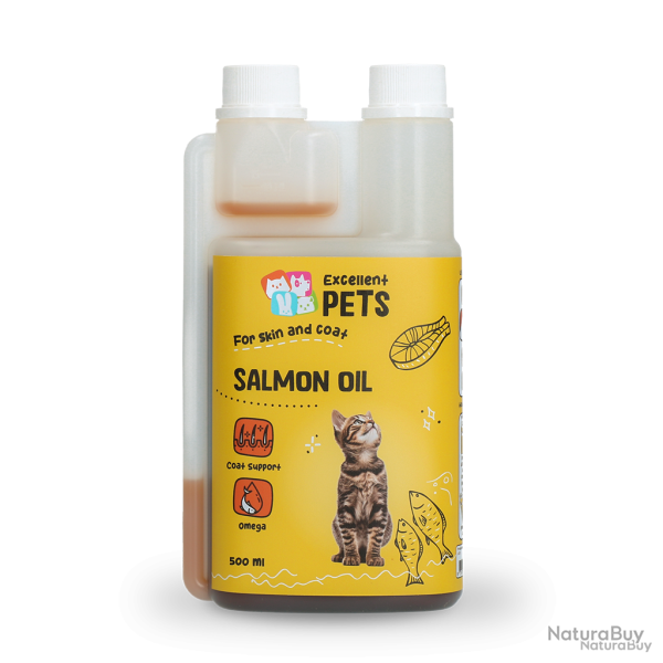 Excellent Pets Cat Salmon Oil - Ref CATF0500 - EAN 8716759501423 - Livraison rapide
