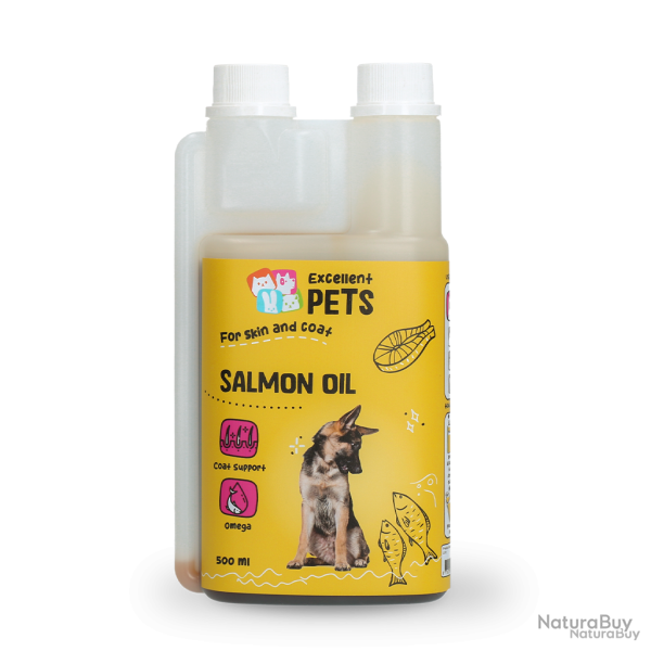 Excellent Pets Dog Salmon Oil - Ref DOGF0500 - EAN 8716759500792 - Livraison rapide