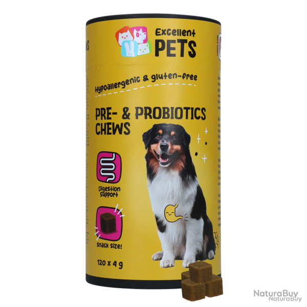 Excellent Pets Pre- & Probiotics Chews - Ref EXCE5050B - EAN 8716759643536 - Livraison rapide