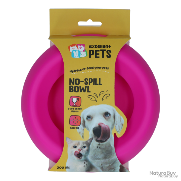 Excellent Pets No-Spill Bowl 300ml - Ref EXCE7051D - EAN 8716759647657 - Livraison rapide