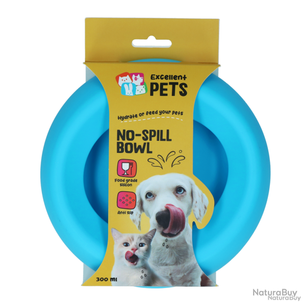 Excellent Pets No-Spill Bowl 300ml - Ref EXCE7052D - EAN 8716759647671 - Livraison rapide