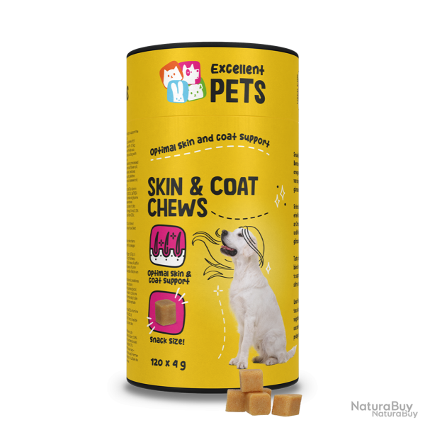 Excellent Pets Skin & Coat Chews - Ref HOOD5030B - EAN 8716759643437 - Livraison rapide