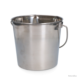 Stainless steel Bucket with flat side - Ref EMME00014F - EAN 8716759631137 - Unbranded