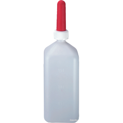 Calf drinking bottle + Teat 2 l - Ref KALF000 - EAN 4018653140260 - Unbranded