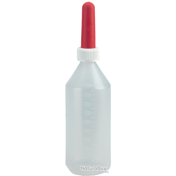 Calf drinking bottle + Teat 1 l - Ref KALF0000 - EAN 4018653140253 - Unbranded