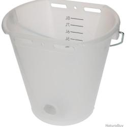 Calf bucket white transparent 2-sided flat - Ref KALF0012K - EAN 4018653142660 - Unbranded