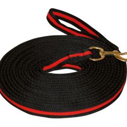 Lunge Whip soft lux black with muskuton 8 m - Ref LONG0002 - EAN 4018653003893 - Unbranded