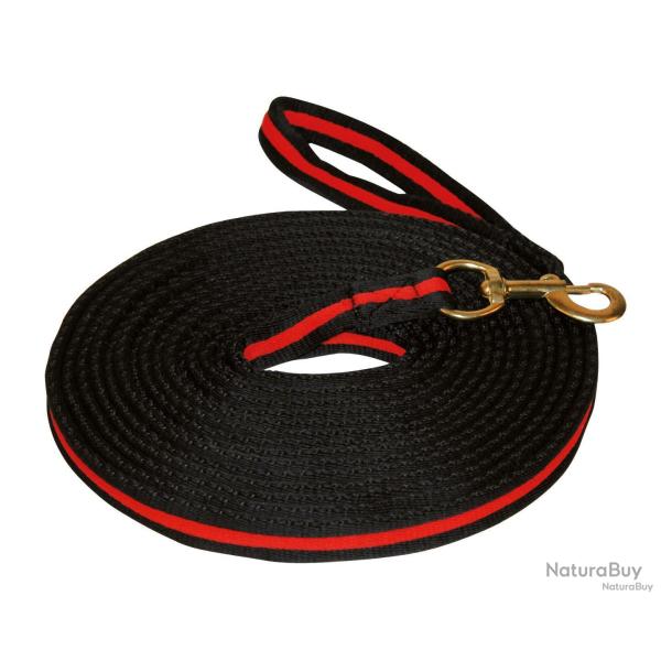 Lunge Whip soft lux black with muskuton 8 m - Ref LONG0002 - EAN 4018653003893 - Unbranded
