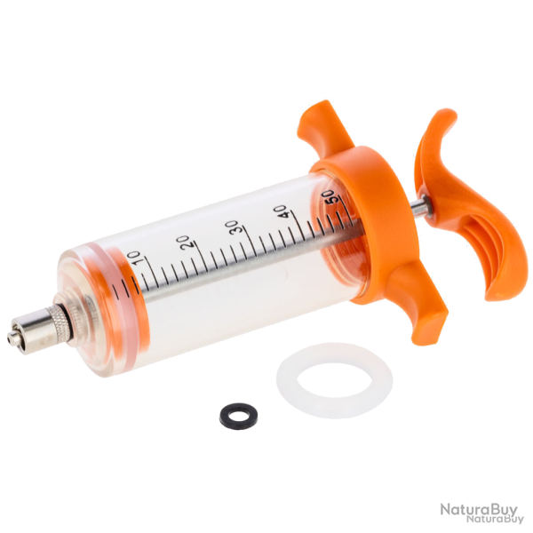 Nylon syringe 50ml Luer L - Ref NYLO0004 - EAN 4018653424964 - Unbranded