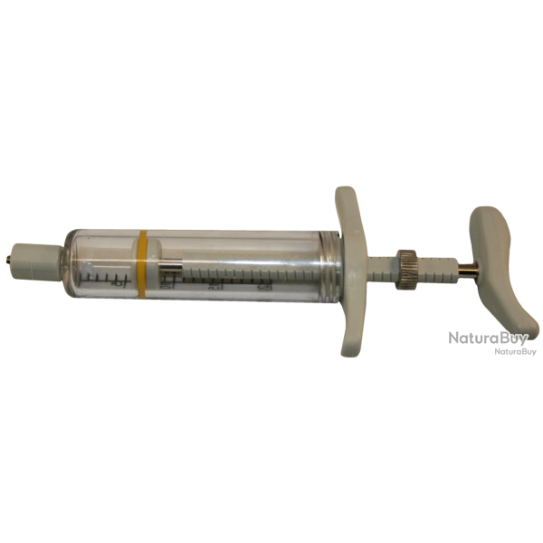 Nylon syringe 20ml Luer Lock adjustable - Ref NYLO0011 - EAN 0005814008365 - Unbranded