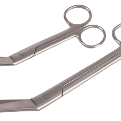 Stainless steel bandage scissors 145 mm (non serrated edge) - Ref SCHA0078 - EAN 4018653160596 - Unb